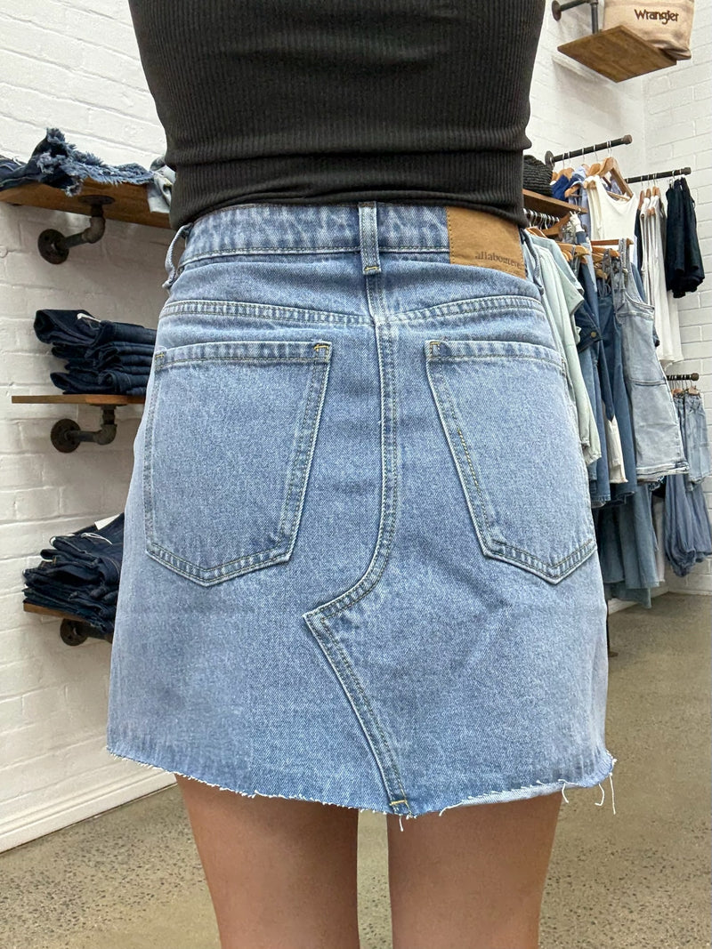 Margot Mini Skirt - Denim