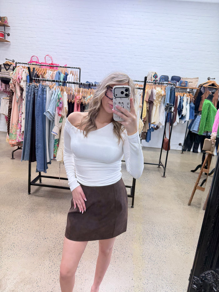 Vanner Mini Skirt - Coffee