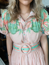 Kaylia Maxi Dress - Pink Tropical