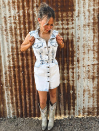 Kennedy Mini Dress - Bleach