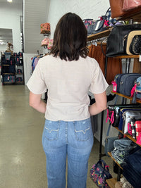 Hampton Top - Beige Gingham