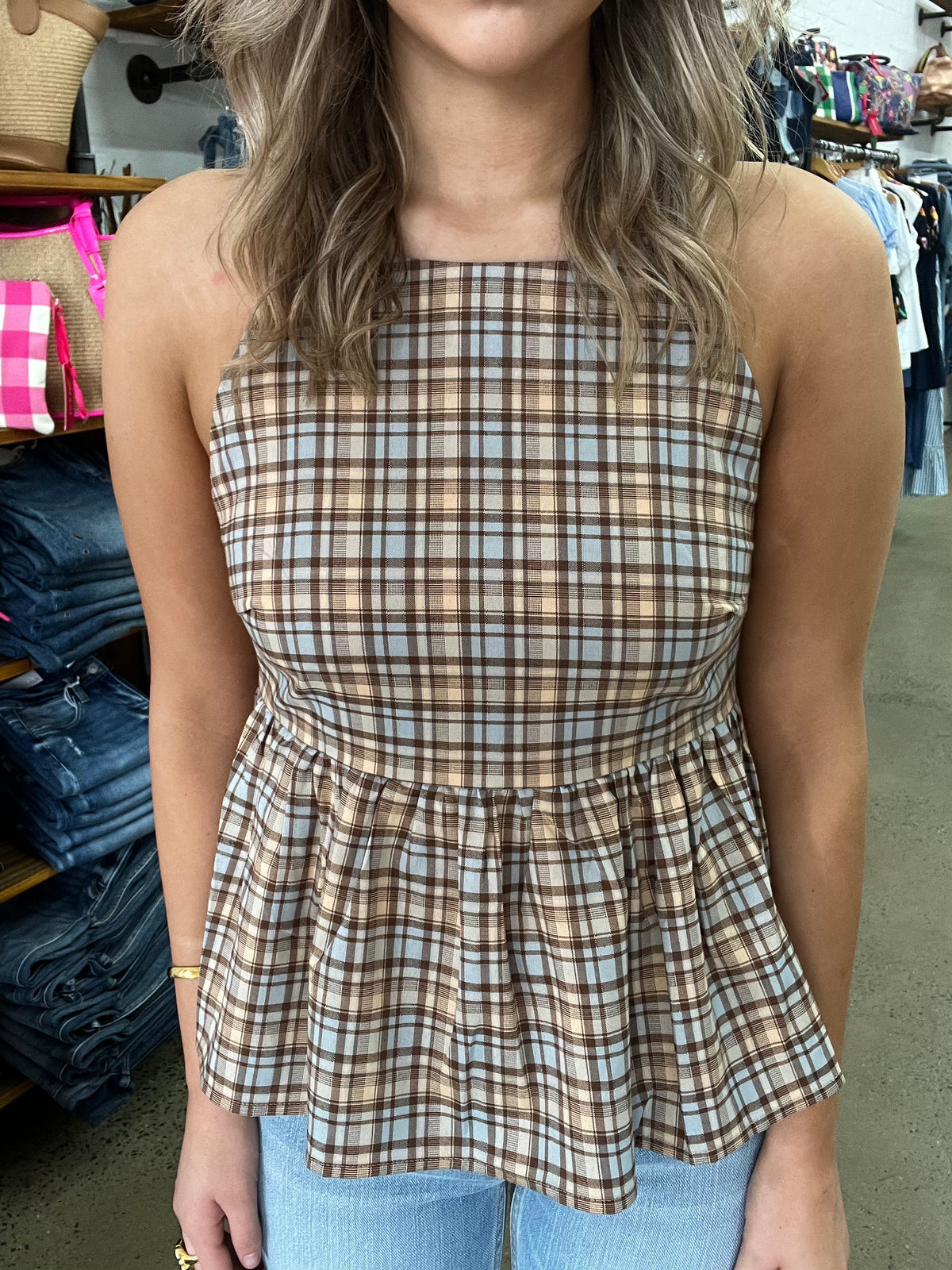 Baylor Top - Check Print