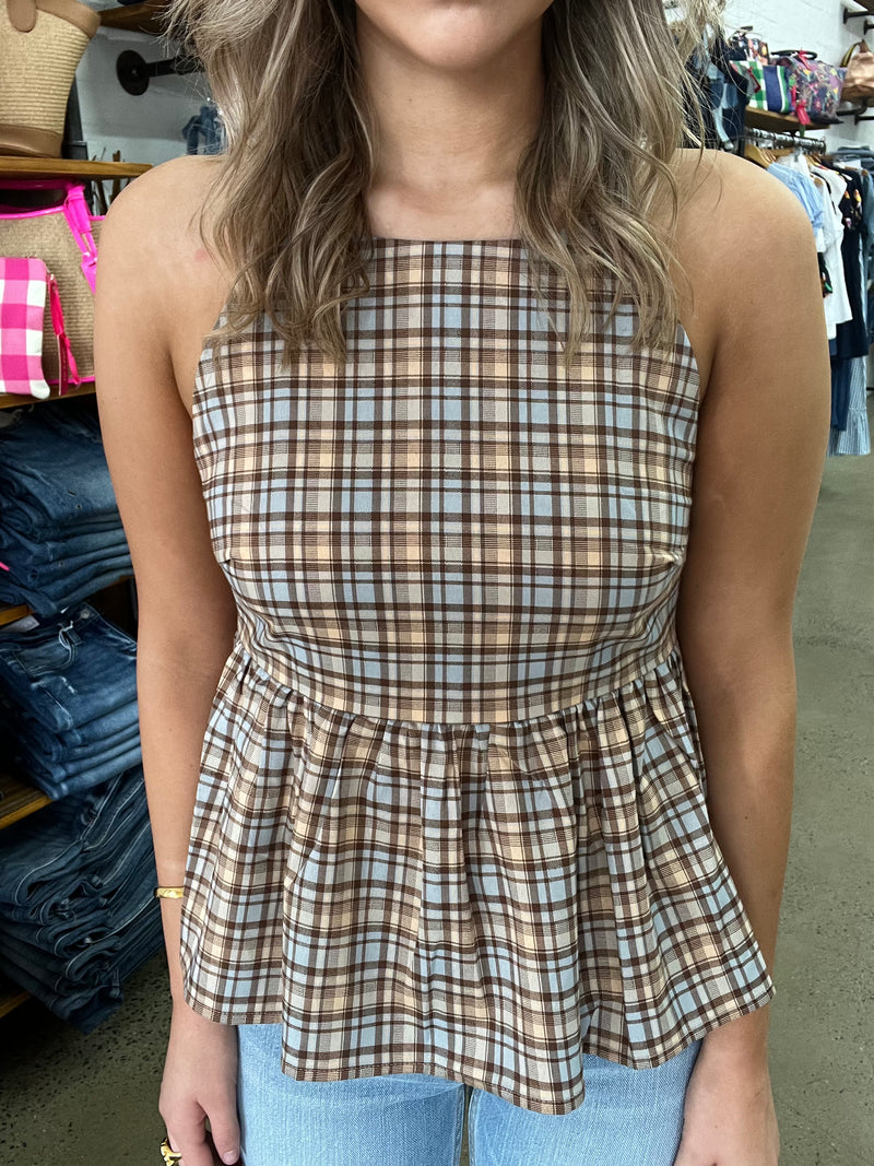 Baylor Top - Check Print