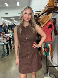 Arli Mini Dress - Chocolate