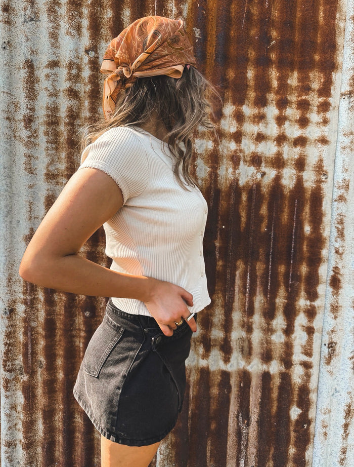 Bailey Knit Top - Bone