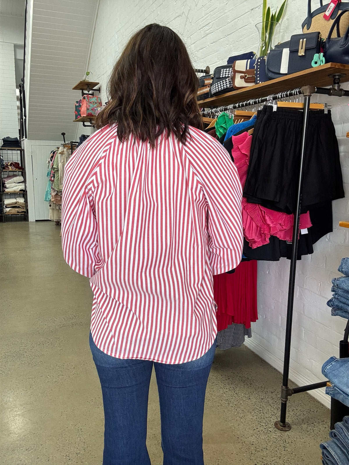 Rylan Top - Red Stripe