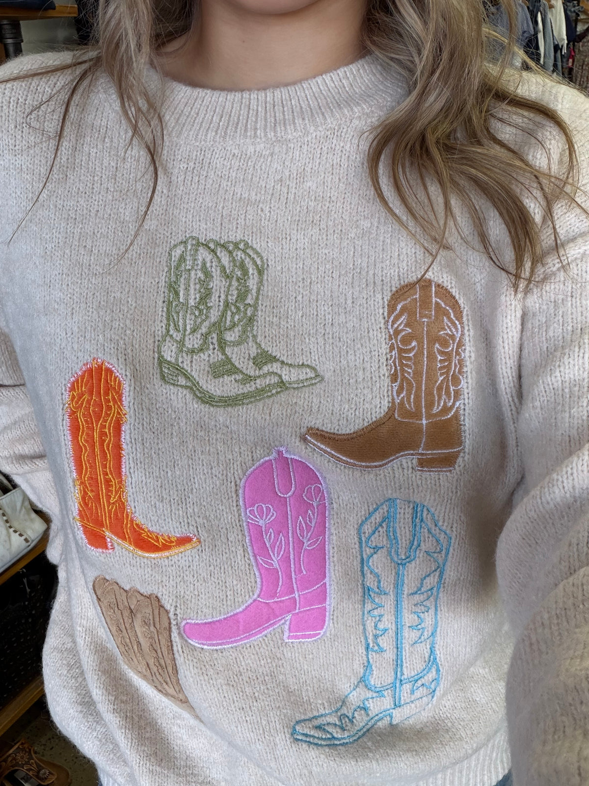Boot Scootin' Knit - Ivory