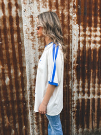 Mermaid Aperol Club Oversized Tee - White