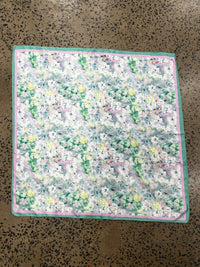 Western Wild Rag - Watercolour Flowers (Green)
