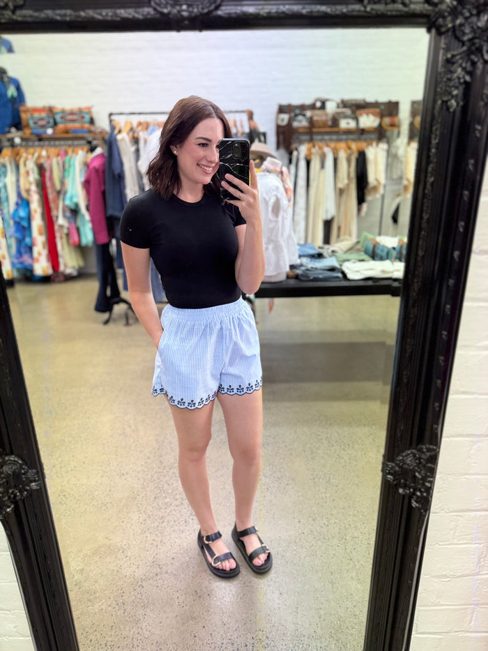 Cynthea Short - Blue Stripe