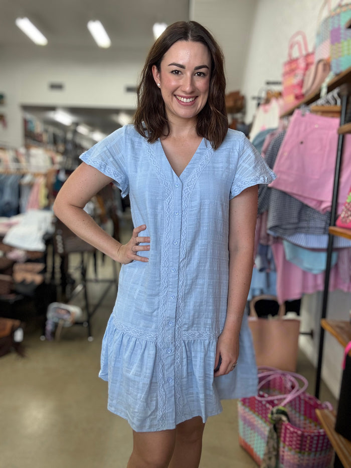 Everly Dress - Baby Blue
