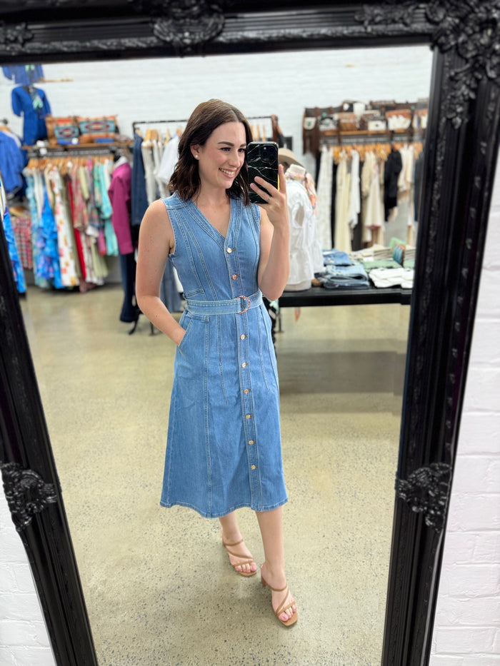 Emersyn Dress - Blue Denim