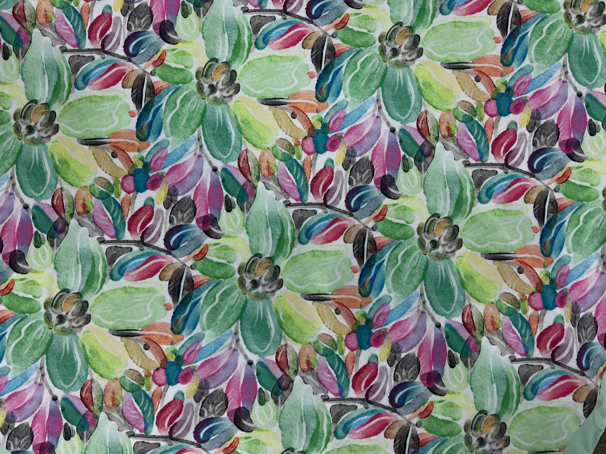Western Wild Rag - Floral (Lime Green)