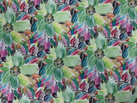 Western Wild Rag - Floral (Lime Green)