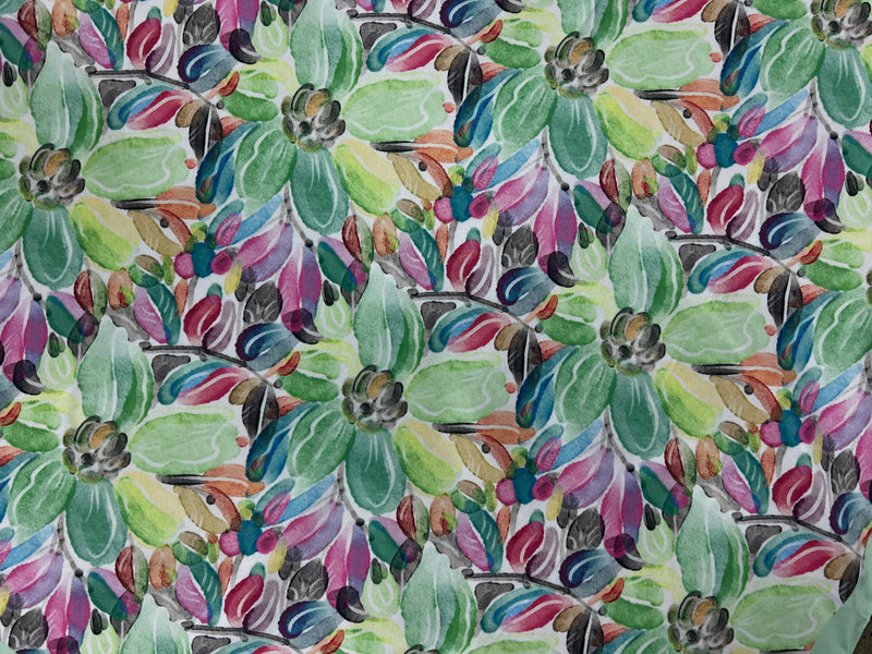 Western Wild Rag - Floral (Lime Green)