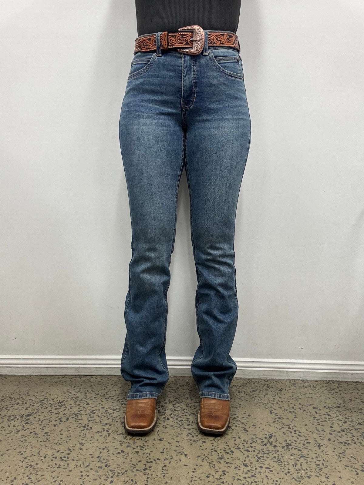 Rock & Roll Cowgirl Jeans - BW4HD09084 - Double Coin Pocket High Rise Bootcut