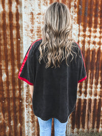 Lucky Eleven Oversized Tee - Charcoal