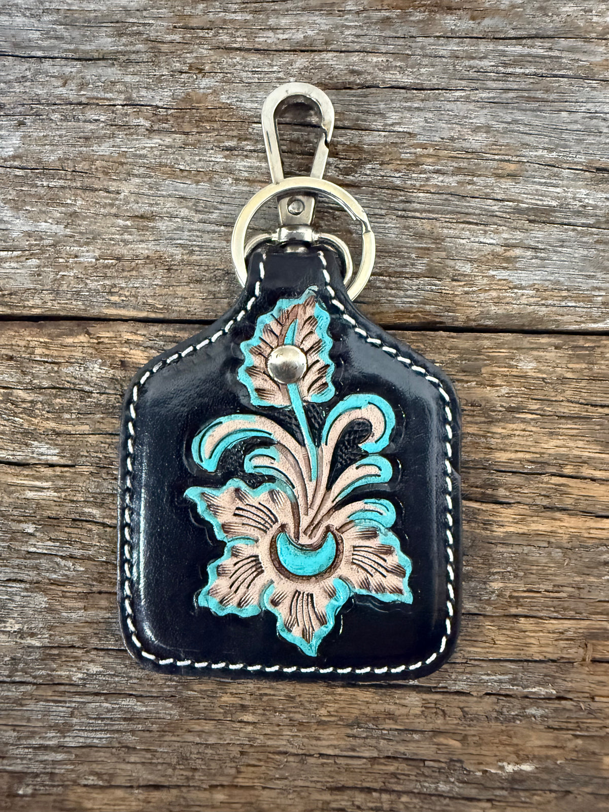 Leather Key Ring - Stormi