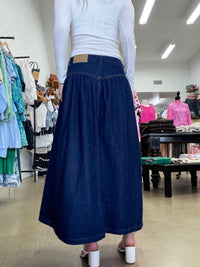 Arlo Maxi Skirt - Indigo