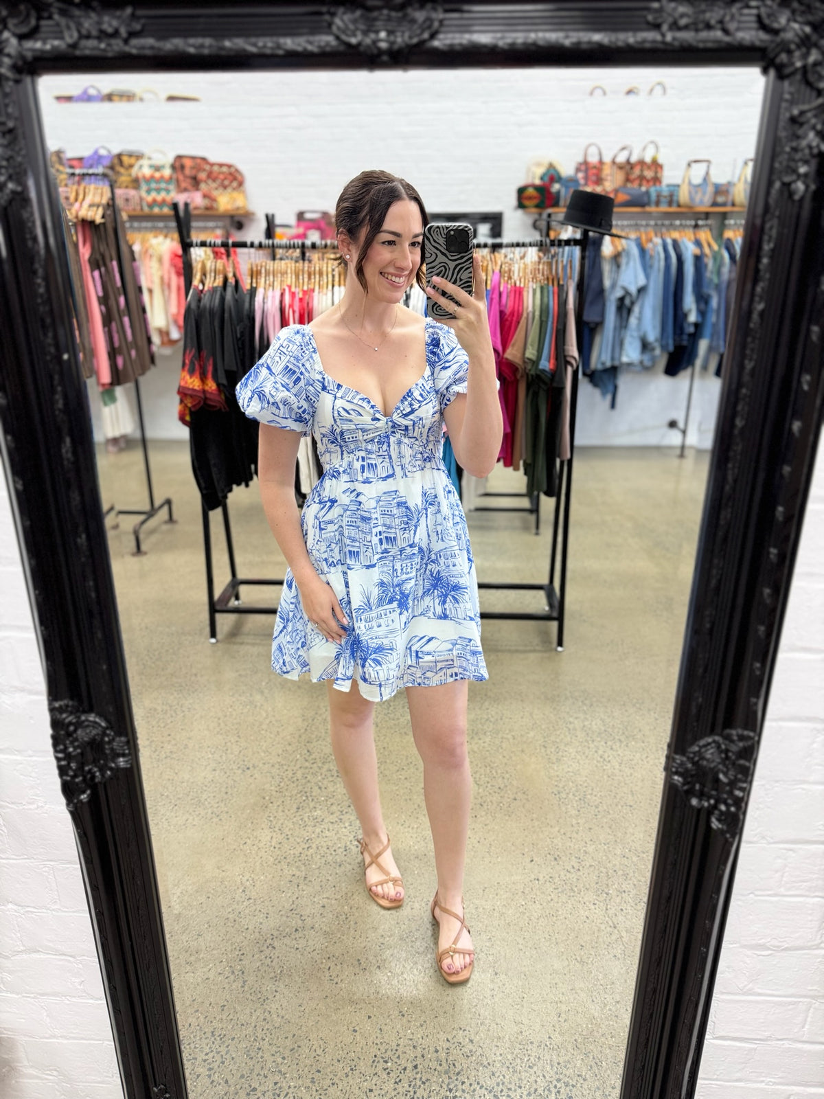 Freya Dress - Coastal Blue