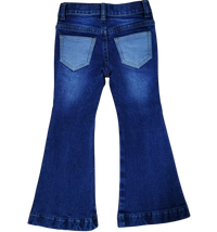 Girl's Shea Baby Jeans - Two Toned Denim Jeans