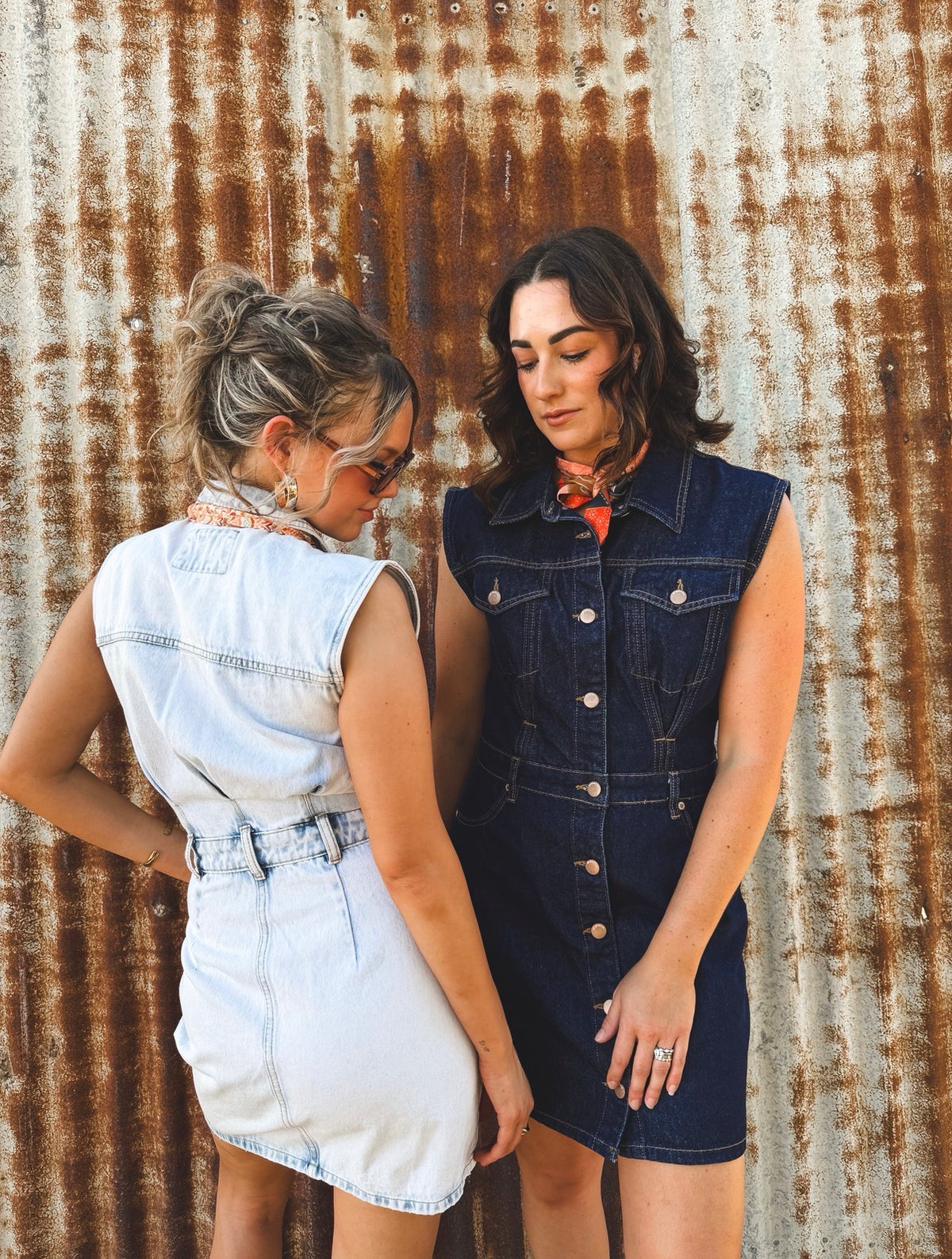 Kennedy Mini Dress - Organic Blue