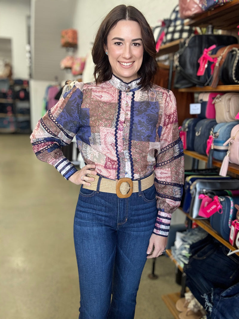 Iris Top - Floral Print