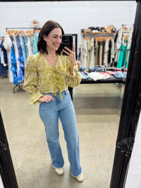 Mabel Top - Sage Bow