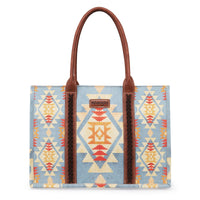 Wrangler Southwest Print Wide Tote - Brown (WG2203-8119)