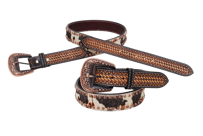 Western Belt - Cowhide & Copper