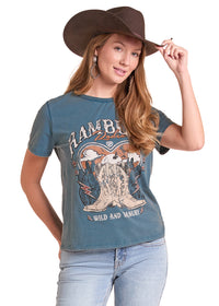 Rock & Roll Women's Printed Tee (BW21T09728)