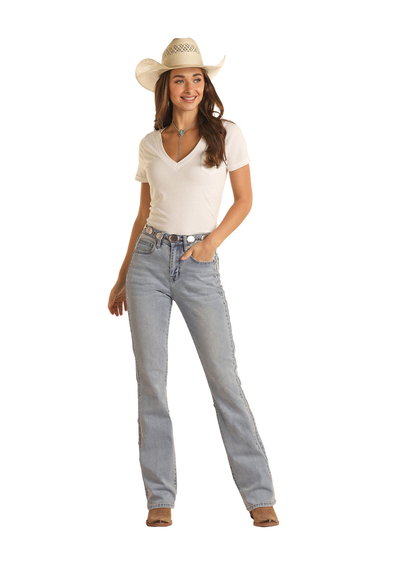 Rock & Roll Cowgirl Jeans - BW4HD03569 - High Rise Bootcut