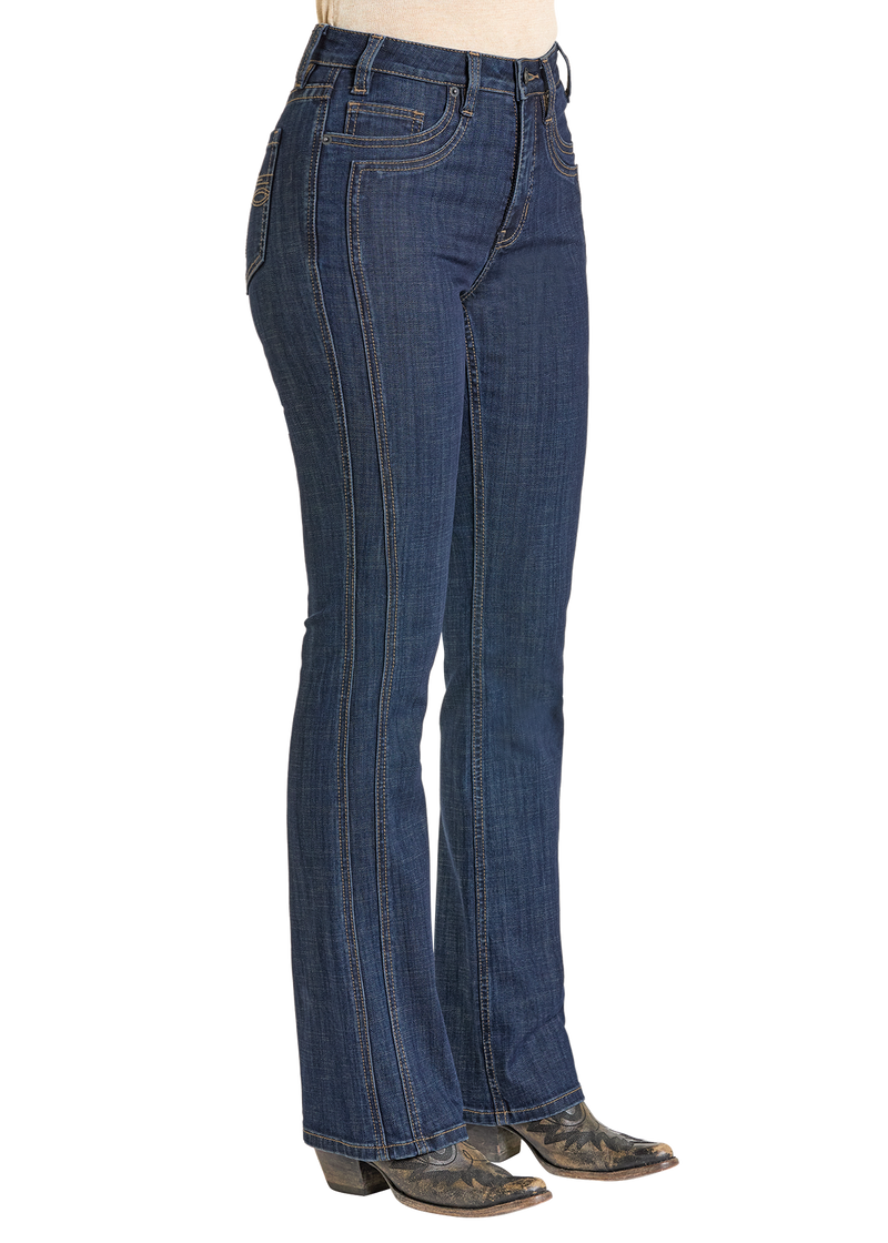 Rock & Roll Cowgirl Jeans - BW4HD07198 - Saddle Stitch High Rise Bootcut