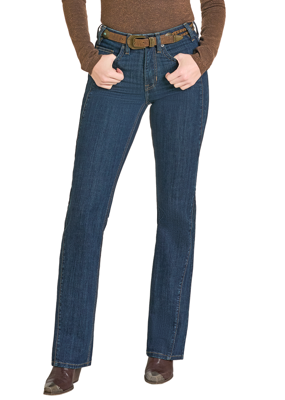 Rock & Roll Cowgirl Jeans - BW4HD07892 - Side Panel High Rise Bootcut