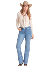 Rock & Roll Cowgirl Jeans - BW4HD09752 - Two Button High Rise Bootcut