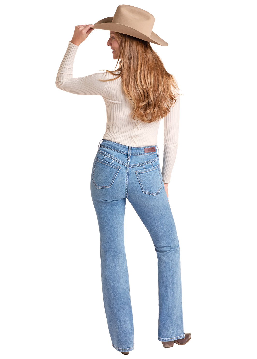 Rock & Roll Cowgirl Jeans - BW4HD09752 - Two Button High Rise Bootcut