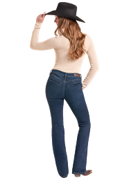 Rock & Roll Cowgirl Jeans - BW4MD09743 - Welt Pocket Mid Rise Bootcut