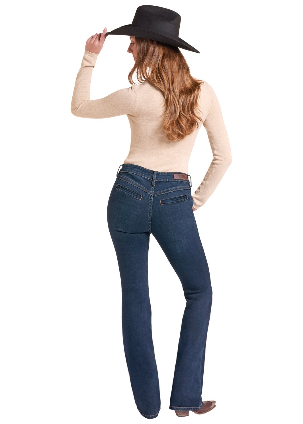 Rock & Roll Cowgirl Jeans - BW4MD09743 - Welt Pocket Mid Rise Bootcut