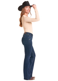 Rock & Roll Cowgirl Jeans - BW4MD09743 - Welt Pocket Mid Rise Bootcut