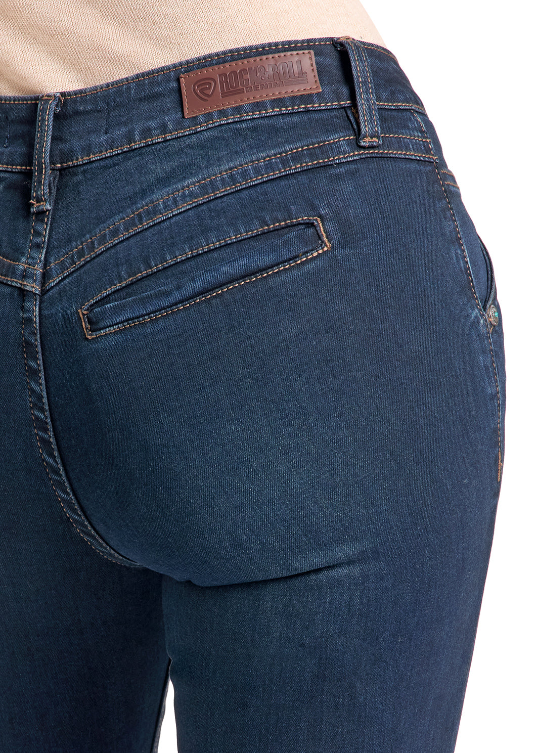 Rock & Roll Cowgirl Jeans - BW4MD09743 - Welt Pocket Mid Rise Bootcut