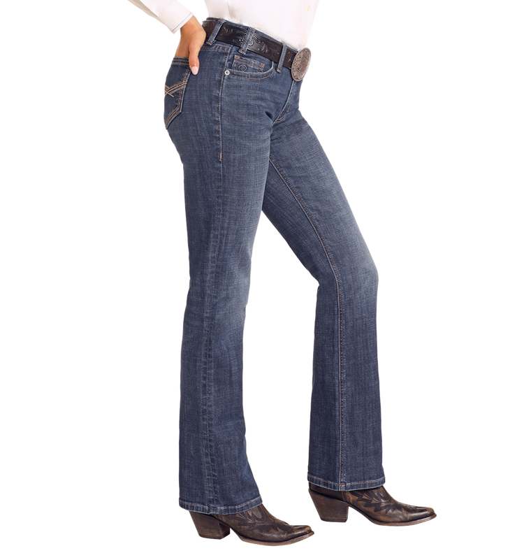 Rock & Roll Cowgirl Jeans - BW4RD04776 - Mid Rise Riding Fit