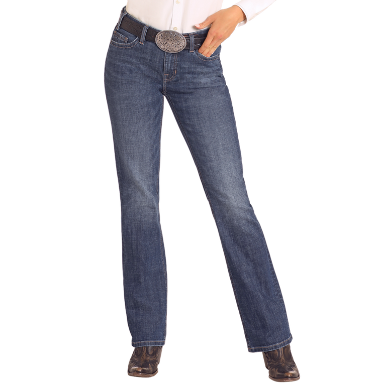Rock & Roll Cowgirl Jeans - BW4RD04776 - Mid Rise Riding Fit