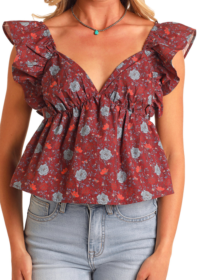 Kaylee - Burgundy Floral