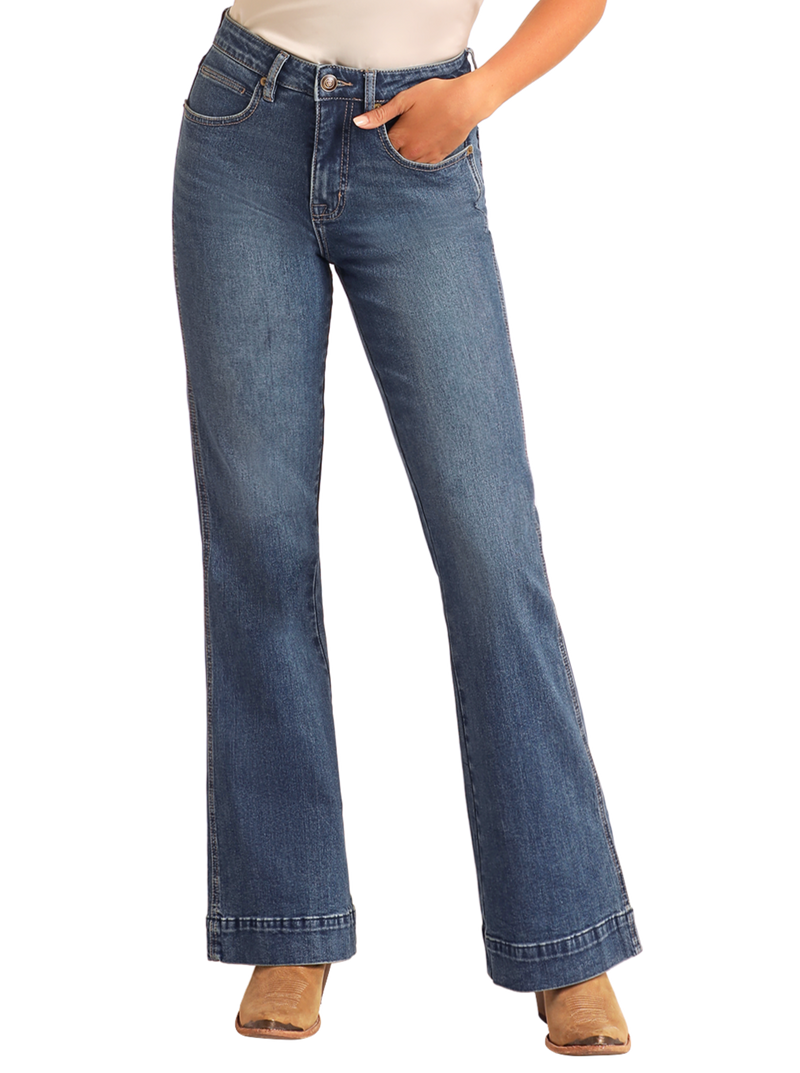 Rock & Roll Cowgirl Jeans - BW5HD06059 - High Rise Trouser