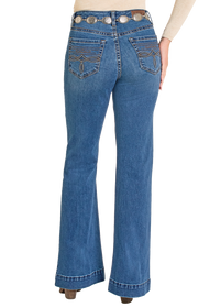 Rock & Roll Cowgirl Jeans - BW5HD07884 - Raised Denim High Rise Trouser