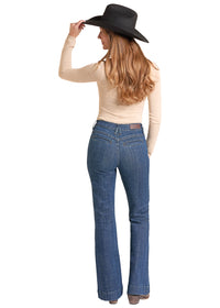 Rock & Roll Cowgirl Jeans - BW5HD09761 - Welt Pocket High Rise Trouser