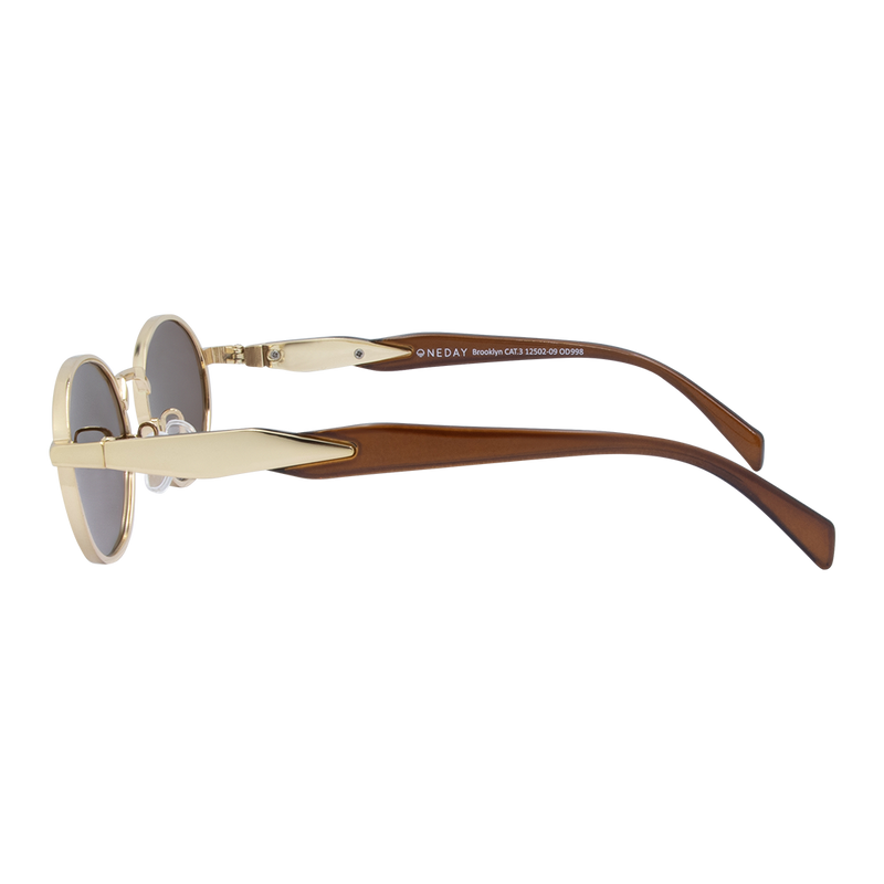 Oneday Sunglasses - Brooklyn (Gold Brown)