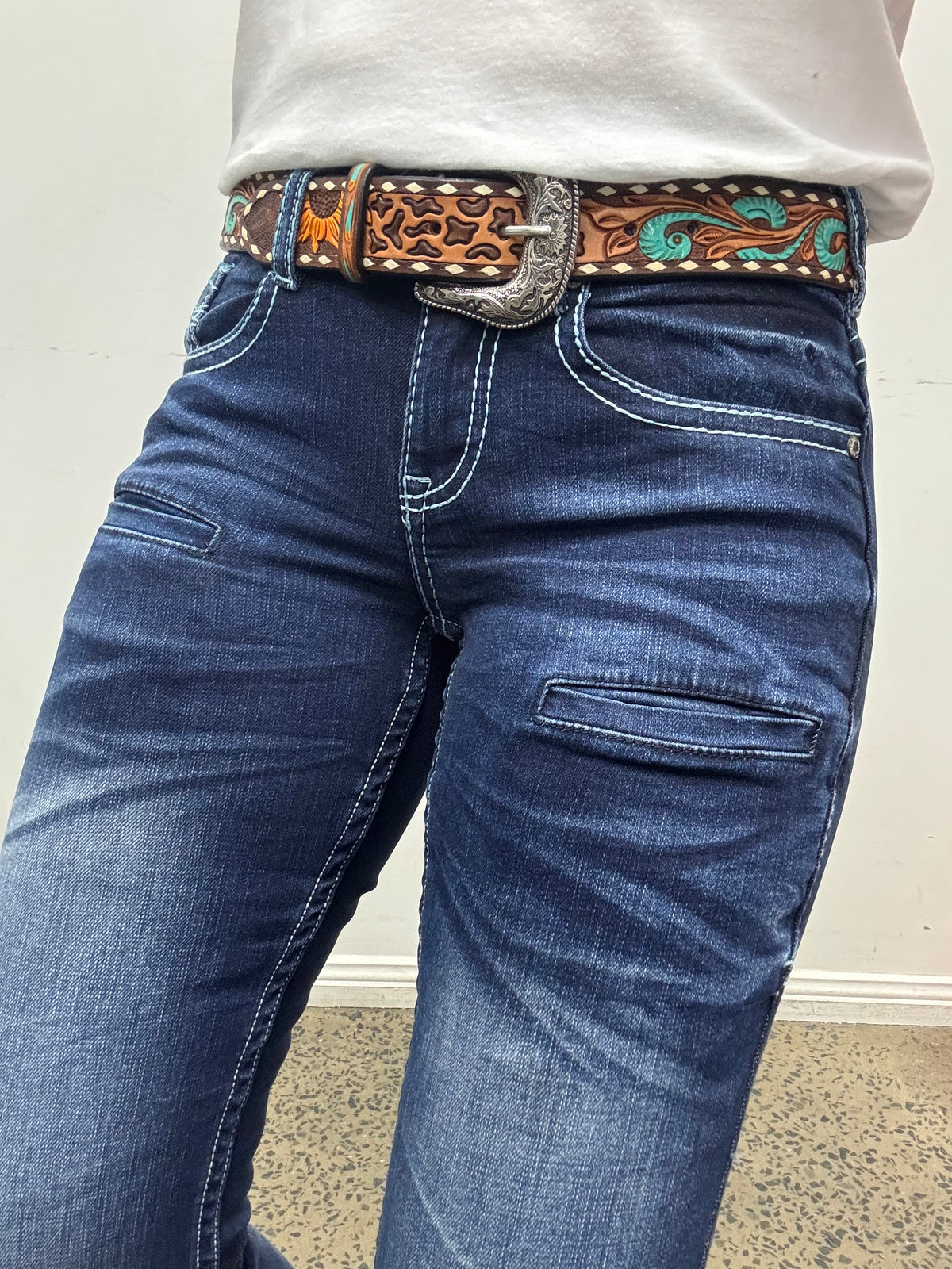 Cowgirl Tuff Jeans - Summit White