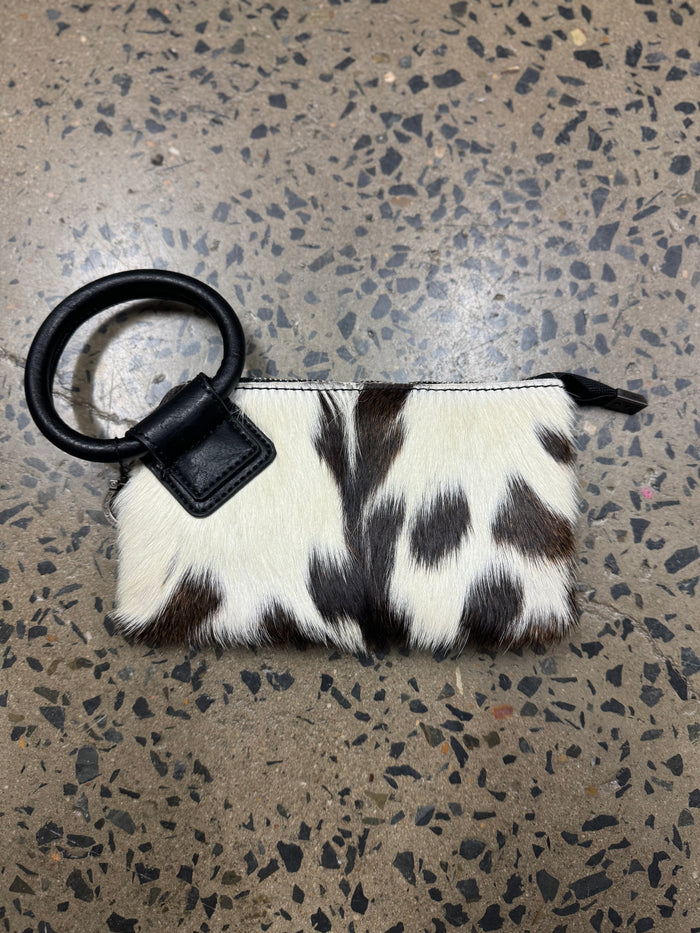 Cady - Cowhide Ring Handle Clutch