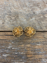 Earrings - Overlapping Petal Swirl Earrings
